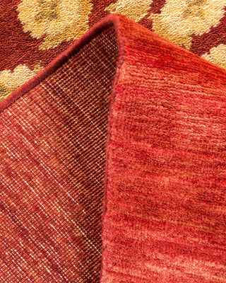 Contemporary Eclectic Red Wool Area Rug 8' 2" x 10' 1" - Solo Rugs