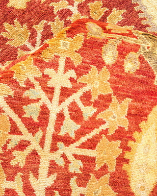 Contemporary Eclectic Red Wool Area Rug 8' 2" x 10' 1" - Solo Rugs