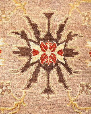 Contemporary Eclectic Brown Wool Area Rug 8' 3" x 10' 6" - Solo Rugs