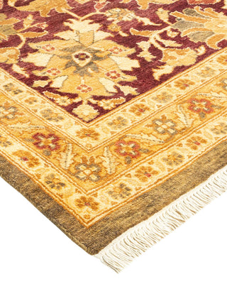 Contemporary Eclectic Green Wool Area Rug 8' 0" x 10' 10" - Solo Rugs