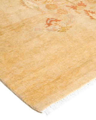 Contemporary Eclectic Ivory Wool Area Rug 6' 0" x 9' 1" - Solo Rugs