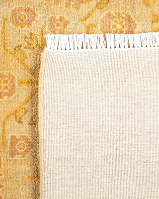 Contemporary Eclectic Ivory Wool Area Rug 6' 0" x 9' 1" - Solo Rugs