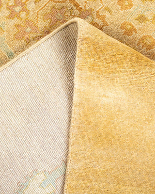 Contemporary Eclectic Ivory Wool Area Rug 6' 0" x 9' 1" - Solo Rugs