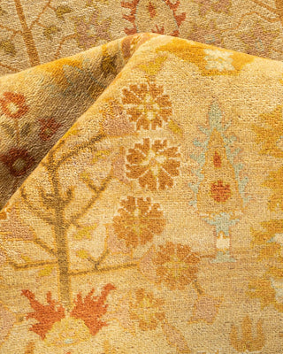 Contemporary Eclectic Ivory Wool Area Rug 6' 0" x 9' 1" - Solo Rugs