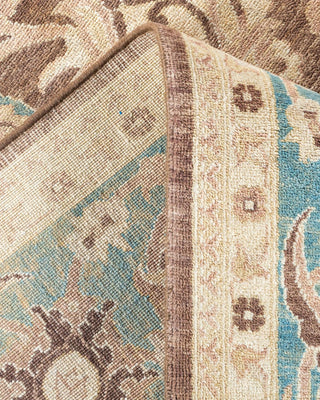 Contemporary Eclectic Brown Wool Area Rug 6' 1" x 8' 10" - Solo Rugs