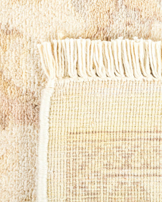 Contemporary Eclectic Ivory Wool Area Rug 6' 1" x 8' 10" - Solo Rugs