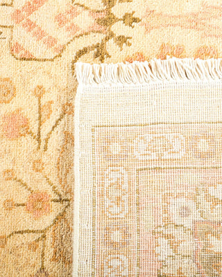 Contemporary Eclectic Ivory Wool Area Rug 6' 1" x 8' 7" - Solo Rugs