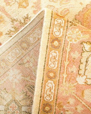 Contemporary Eclectic Ivory Wool Area Rug 6' 1" x 8' 7" - Solo Rugs