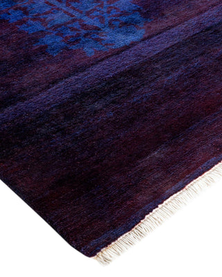 Contemporary Fine Vibrance Purple Wool Area Rug 10' 2" x 13' 6" - Solo Rugs