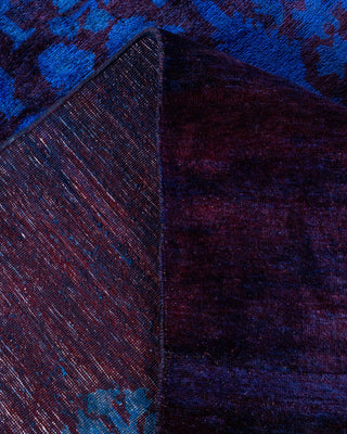 Contemporary Fine Vibrance Purple Wool Area Rug 10' 2" x 13' 6" - Solo Rugs