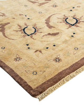 Contemporary Eclectic Brown Wool Area Rug 9' 0" x 11' 10" - Solo Rugs