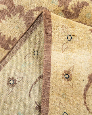 Contemporary Eclectic Brown Wool Area Rug 9' 0" x 11' 10" - Solo Rugs