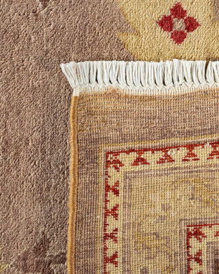 Contemporary Eclectic Beige Wool Area Rug 9' 4" x 12' 2" - Solo Rugs