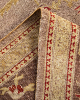 Contemporary Eclectic Beige Wool Area Rug 9' 4" x 12' 2" - Solo Rugs