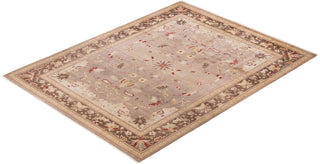 Contemporary Eclectic Beige Wool Area Rug 9' 4" x 12' 2" - Solo Rugs