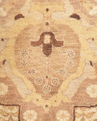 Traditional Mogul Ivory Wool Area Rug 9' 3" x 12' 2" - Solo Rugs