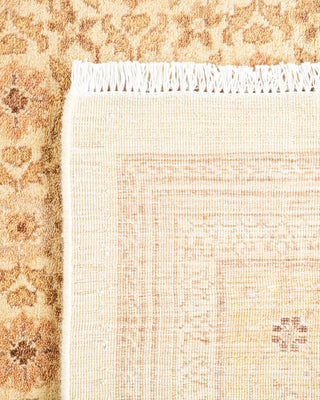 Traditional Mogul Ivory Wool Area Rug 9' 3" x 12' 2" - Solo Rugs