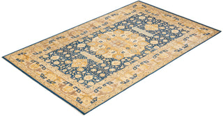 Traditional Mogul Blue Wool Runner 8' 3" x 13' 6" - Solo Rugs