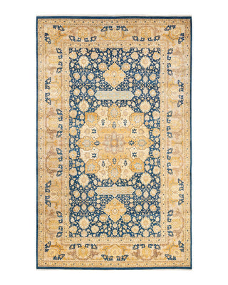 Traditional Mogul Blue Wool Runner 8' 3" x 13' 6" - Solo Rugs