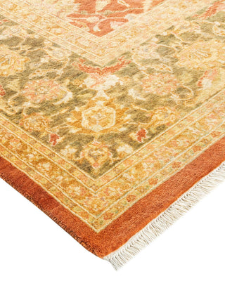 Traditional Mogul Brown Wool Area Rug 8' 1" x 14' 10" - Solo Rugs