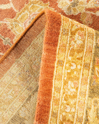 Traditional Mogul Brown Wool Area Rug 8' 1" x 14' 10" - Solo Rugs