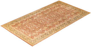 Traditional Mogul Brown Wool Area Rug 8' 1" x 14' 10" - Solo Rugs