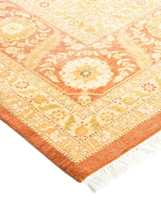 Traditional Mogul Brown Wool Area Rug 8' 2" x 10' 4" - Solo Rugs