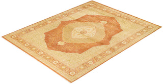 Traditional Mogul Brown Wool Area Rug 8' 2" x 10' 4" - Solo Rugs