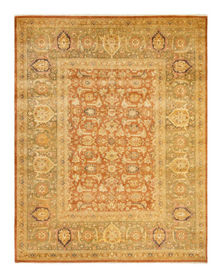 Traditional Mogul Brown Wool Area Rug 8' 3" x 10' 6" - Solo Rugs