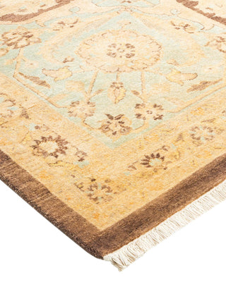 Traditional Mogul Brown Wool Area Rug 8' 4" x 10' 5" - Solo Rugs