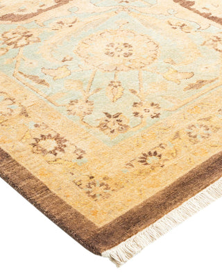 Traditional Mogul Brown Wool Area Rug 8' 4" x 10' 5" - Solo Rugs