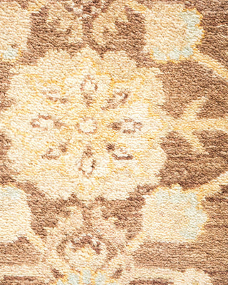 Traditional Mogul Brown Wool Area Rug 8' 4" x 10' 5" - Solo Rugs