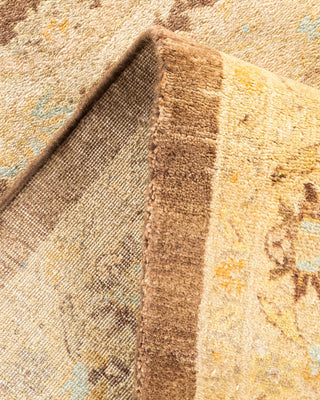 Traditional Mogul Brown Wool Area Rug 8' 4" x 10' 5" - Solo Rugs
