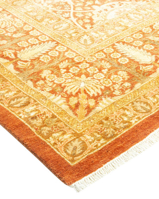 Traditional Mogul Brown Wool Area Rug 8' 2" x 10' 6" - Solo Rugs