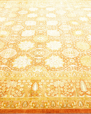 Traditional Mogul Brown Wool Area Rug 8' 2" x 10' 6" - Solo Rugs