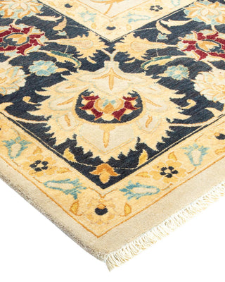 Traditional Mogul Ivory Wool Area Rug 8' 0" x 10' 1" - Solo Rugs