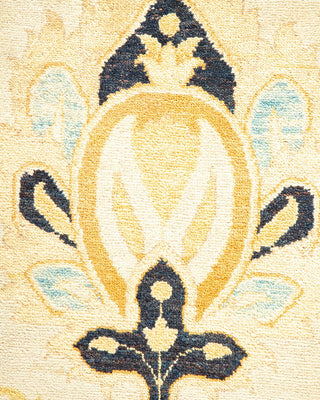 Traditional Mogul Ivory Wool Area Rug 8' 0" x 10' 1" - Solo Rugs