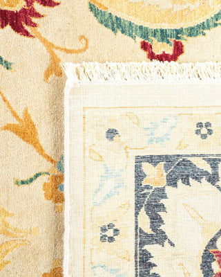 Traditional Mogul Ivory Wool Area Rug 8' 0" x 10' 1" - Solo Rugs
