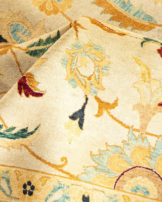 Traditional Mogul Ivory Wool Area Rug 8' 0" x 10' 1" - Solo Rugs