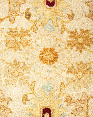 Traditional Mogul Ivory Wool Area Rug 8' 2" x 10' 7" - Solo Rugs