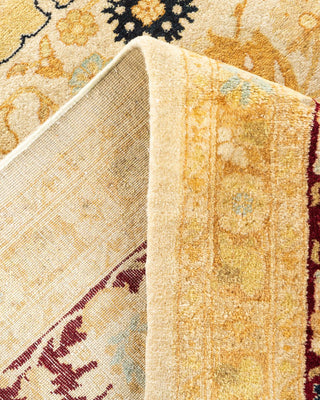 Traditional Mogul Ivory Wool Area Rug 8' 2" x 10' 7" - Solo Rugs