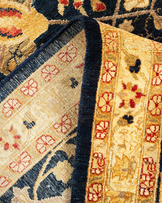 Traditional Mogul Blue Wool Area Rug 8' 2" x 10' 1" - Solo Rugs