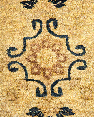 Traditional Mogul Brown Wool Area Rug 7' 10" x 10' 7" - Solo Rugs