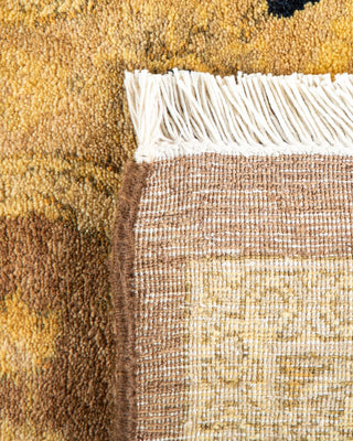 Traditional Mogul Brown Wool Area Rug 7' 10" x 10' 7" - Solo Rugs