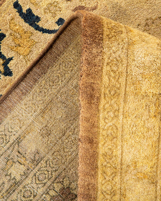 Traditional Mogul Brown Wool Area Rug 7' 10" x 10' 7" - Solo Rugs