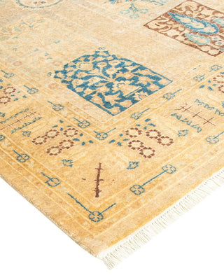 Traditional Mogul Ivory Wool Runner 3' 0" x 8' 9" - Solo Rugs