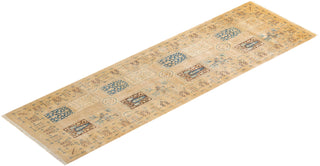 Traditional Mogul Ivory Wool Runner 3' 0" x 8' 9" - Solo Rugs