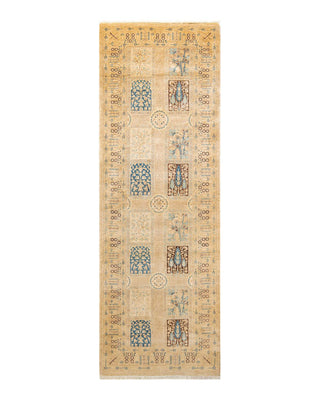 Traditional Mogul Ivory Wool Runner 3' 0" x 8' 9" - Solo Rugs