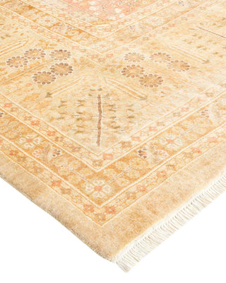 Traditional Mogul Ivory Wool Runner 9' 1" x 17' 0" - Solo Rugs