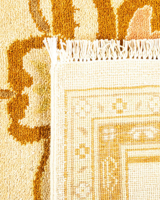 Contemporary Eclectic Ivory Wool Area Rug 8' 0" x 10' 4" - Solo Rugs